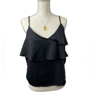 H&M Black Cropped Dress Tank Size XL